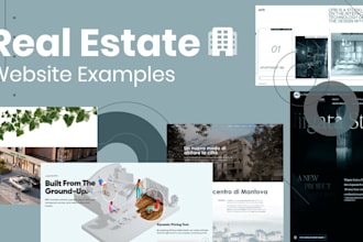 create real estate website, finance website and investment website