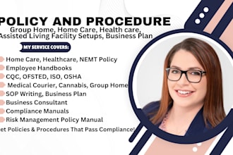 write group home license, compliance policy and procedure, sops home care agency