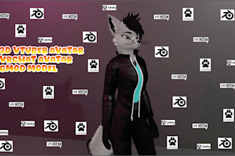 design custom 3d vtuber avatar, vrchat avatar, and gmod model for streaming