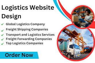 create a professional logistics website, cargo, trucking, dispatch website