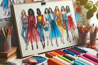 design a illustrate fashion collections