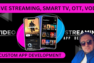 develop ai video streaming app, series streaming app, smart tv app, ott, vod app