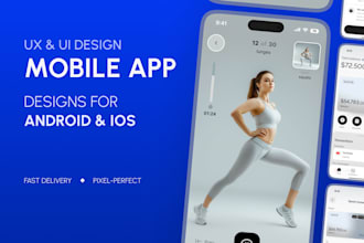 create mobile app UX UI design in figma