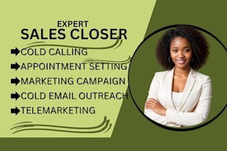 sales closer cold calling sales rep telemarketing salesperson virtual leads