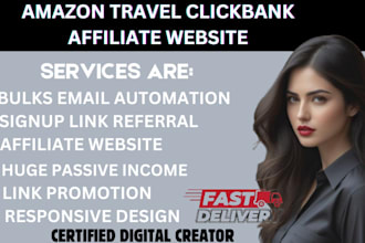 design autopilot travel affiliate website for passive income with clickbank