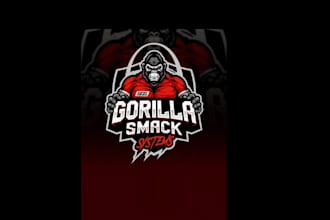 design luxury gorilla logo
