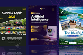 professional flyer design for business, events, and promotions in 12hrs