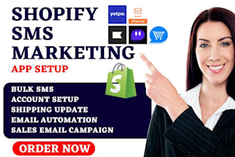 setup shopify sms marketing klaviyo yotpo postscript txtcart aftership omnisend