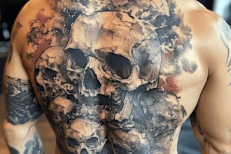 tailored realistic tattoo designs by expert