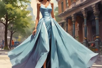 draw a fashion illustration or sketch