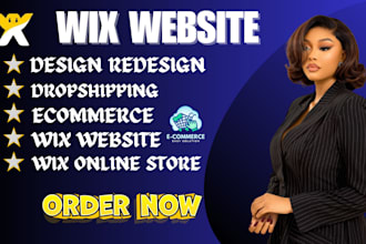 create automated wix website design, dropshipping store, material ui, react js
