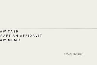 do memorandum of opinion, law memo, nda, contract, affidavit