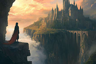 create epic fantasy illustration