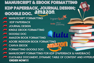 do manuscript formatting kdp paperback journal design ebook formating google doc