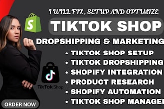 set up tik tok shop tik tok dropshipping shop setup USA tiktok shop dropshipping