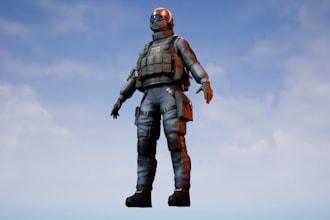 create 3d character modeling for animation, games, printing, nft, texture, ue5