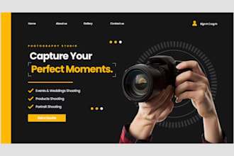 build an photography website portfolio website wedding photography event website