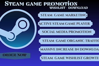 do steam game promotion steam game marketing wishlist growth steam game download