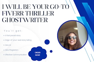 ghostwrite or rewrite your cozy thriller story