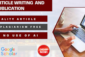 write and publish article in google scholar peer reviewed indexed journal