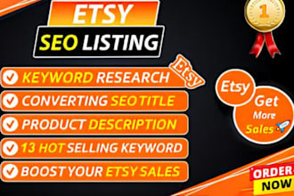 professional etsy SEO optimization expert  boost traffic sales and visibility