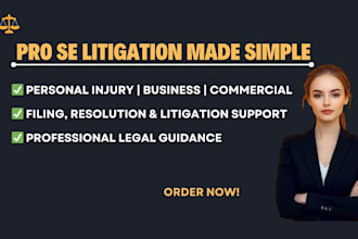 assist with pro se litigation and legal document drafting