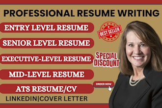 write professional ats resume CV writing cover letter and linkedin optimization