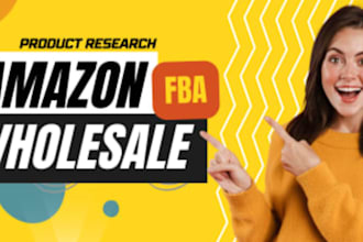 expert amazon fba wholesale product research for USA