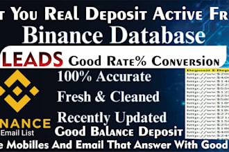 give converted live forex crypto lead, binance lead, email call centre bank lead