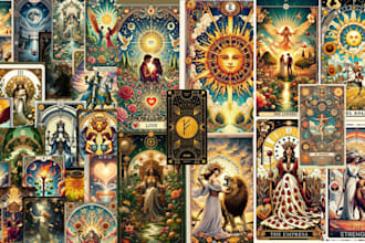 draw custom tarot cards board card game oracle tcg zodiac playing cards reading