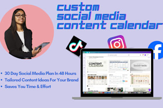 create a strategic monthly content calendar for your social media