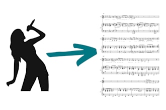 transcribe your song onto sheet music by ear with perfect pitch