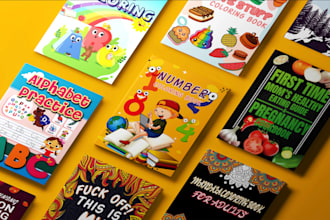 design a high quality amazon book cover including  easy