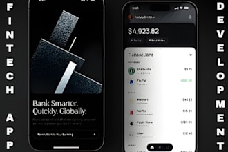 develop secure fintech app,neobank app,money transfer app loan app