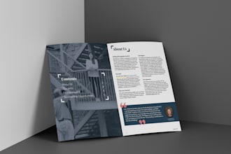 design a professional and informative business brochure