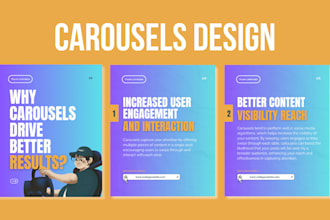 design canva carousel for instagram, linkedin post, editable canva templates