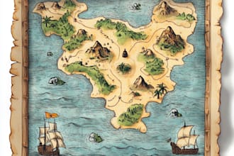 draw fantasy, retro and vintage maps for board