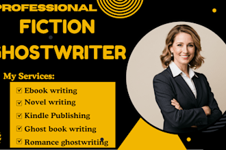 ebook fiction ghost book writer amazon kdp ghostwriting children story writing