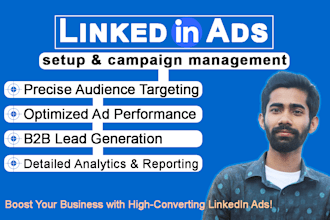 set up and manage high converting linkedin ads