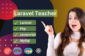 be your tutor for HTML, CSS, PHP, and laravel programming