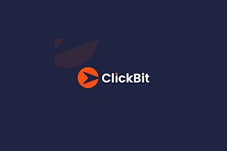 design a simple and creative click logo for your brand