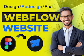 be your webflow developer, figma to webflow, webflow website