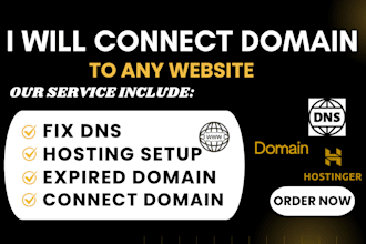 connect your domain to any website and fix dns or domain issues fast