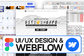 design and build modern responsive websites using figma and webflow