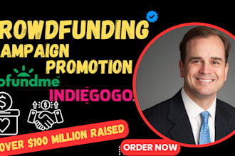 create and promote your crowdfunding campaign on gofundme kickstarter