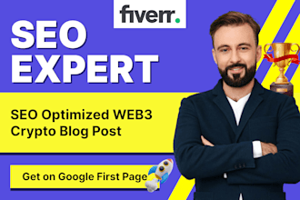 write SEO optimized web3 crypto and ai blog posts that rank