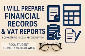prepare financial records, control accounts, and vat reports