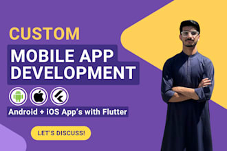 develop hybrid mobile apps for android and ios using flutter