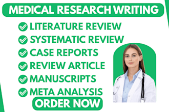 do medical case reports, meta analysis, manuscript,systematic and review article