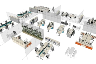 do 2d floor plan  of houses, resturant workspace and space plan in autocad